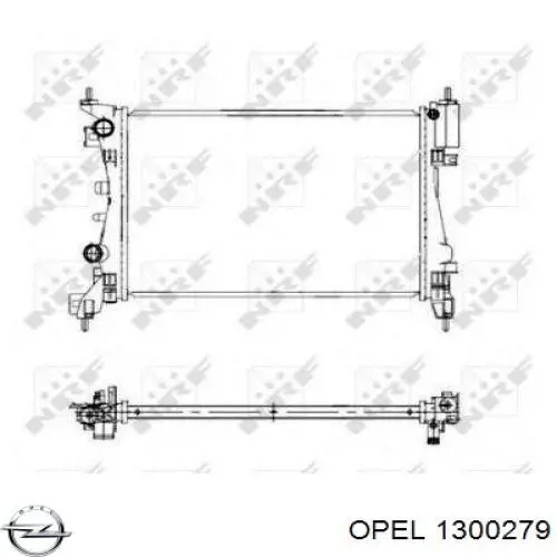 Радіатор основний Opel 1300279 ціна, від 51.30 USD