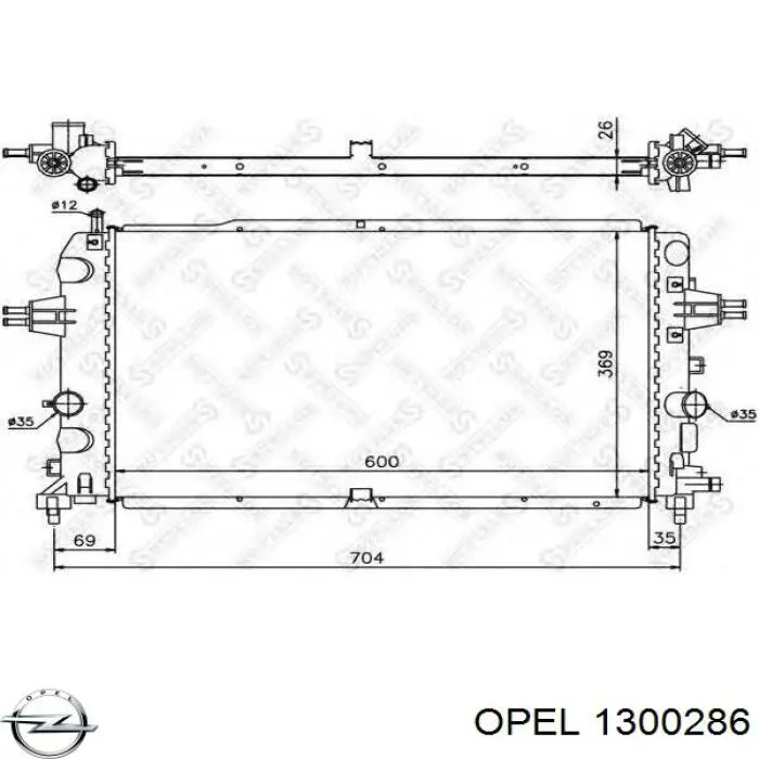 Радіатор основний Opel 1300286 ціна, від 57.89 USD