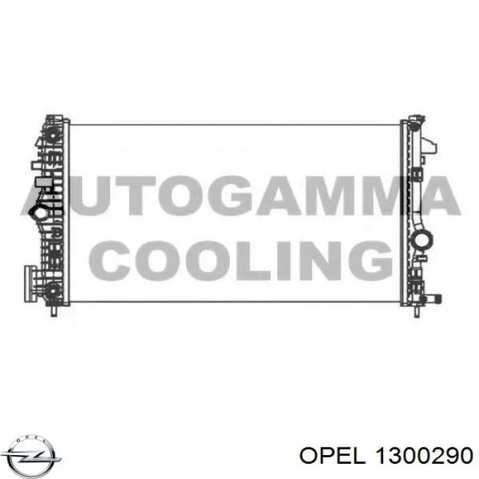 Радіатор основний Opel 1300290 ціна, від 128.69 USD