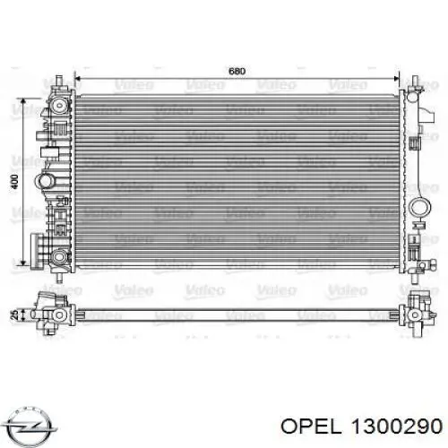 Купити 1300290 Opel Радіатор двигуна