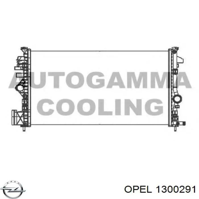 Радіатор основний Opel 1300291 ціна, від 105.56 USD