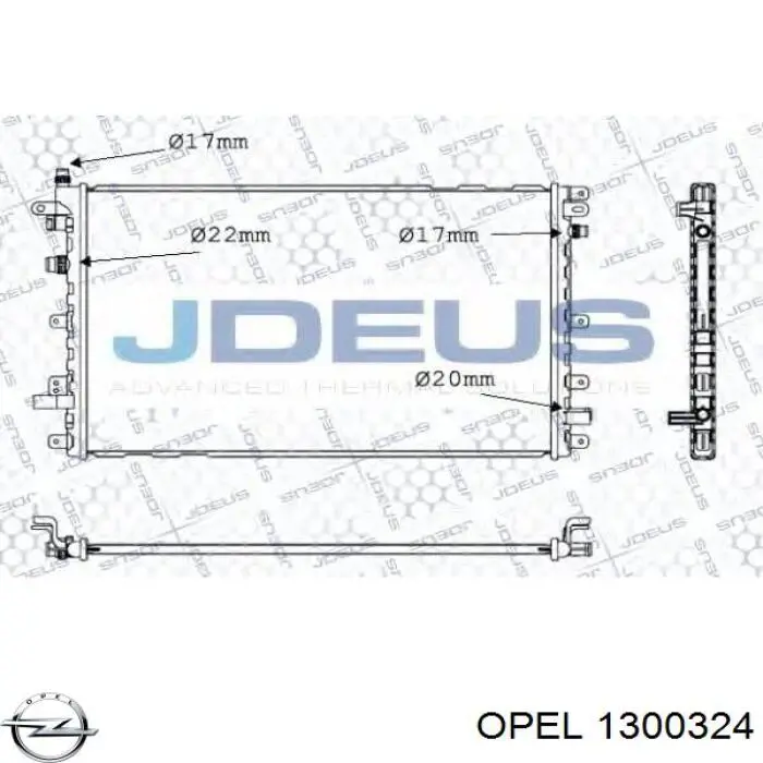 Купити 22765637 Opel Радіатор двигуна