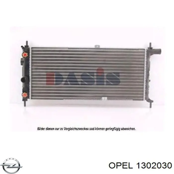 1302030 Opel Радіатор охолодження двигуна