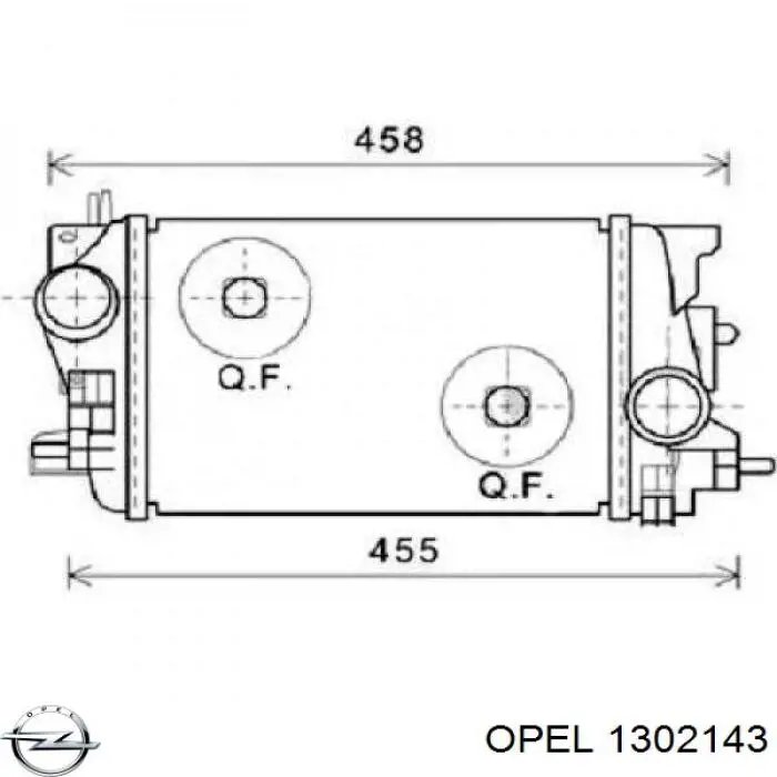 Система охолодження наддувочного повітря Opel 1302143 ціна, від 83.67 USD