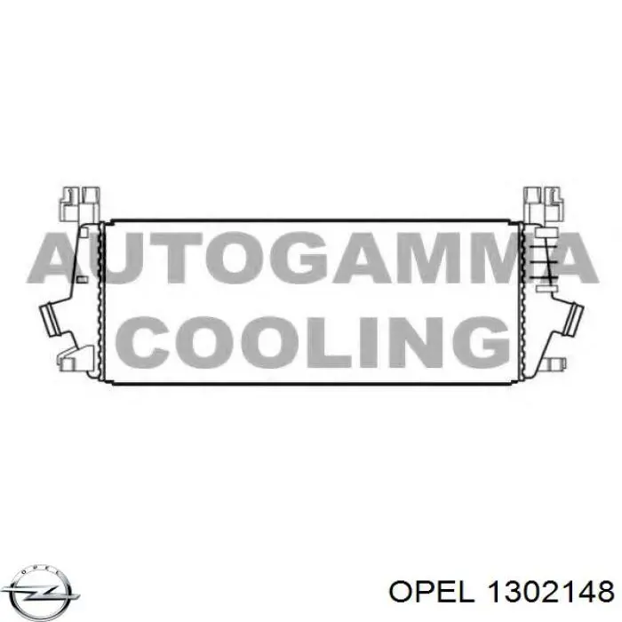 Система охолодження наддувочного повітря Opel 1302148 ціна, від 96.05 USD