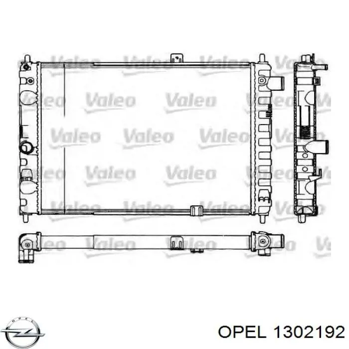 1302192 Opel Радіатор охолодження двигуна