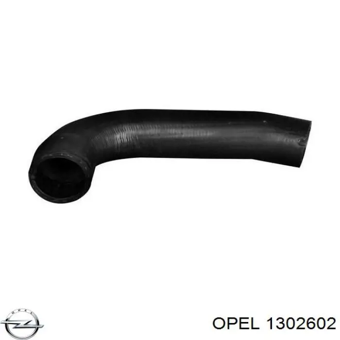1302602 Opel шланг/патрубок інтеркулера, нижній