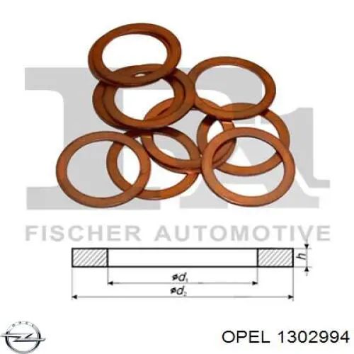 Прокладка пробки піддону двигуна Opel 1302994 ціна, від 0.12 USD