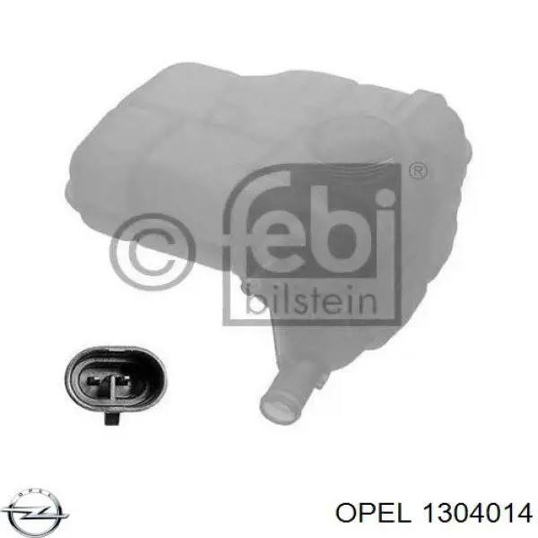 1304014 Opel бачок системи охолодження, розширювальний