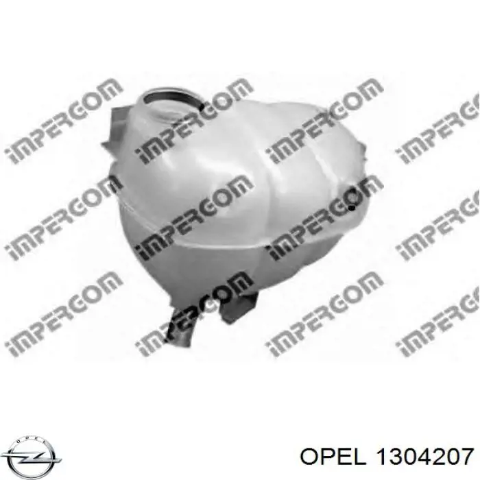 Бачок системи охолодження двигуна розширювальний Opel 1304207 ціна, від 12.76 USD