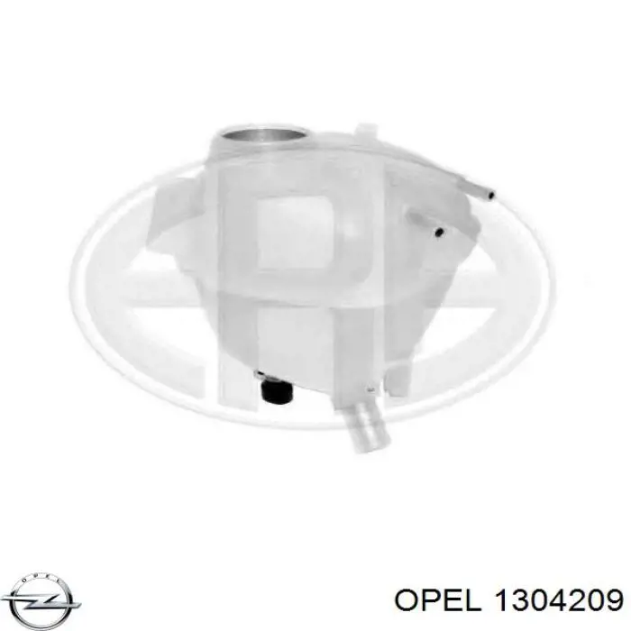 Бачок системи охолодження двигуна розширювальний Opel 1304209 ціна, від 15.45 USD