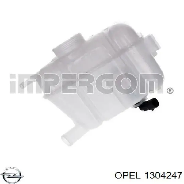 Бачок системи охолодження двигуна розширювальний Opel 1304247 ціна, від 22.35 USD