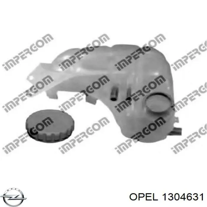 1304631 Opel Розширювальний бачок охолодження