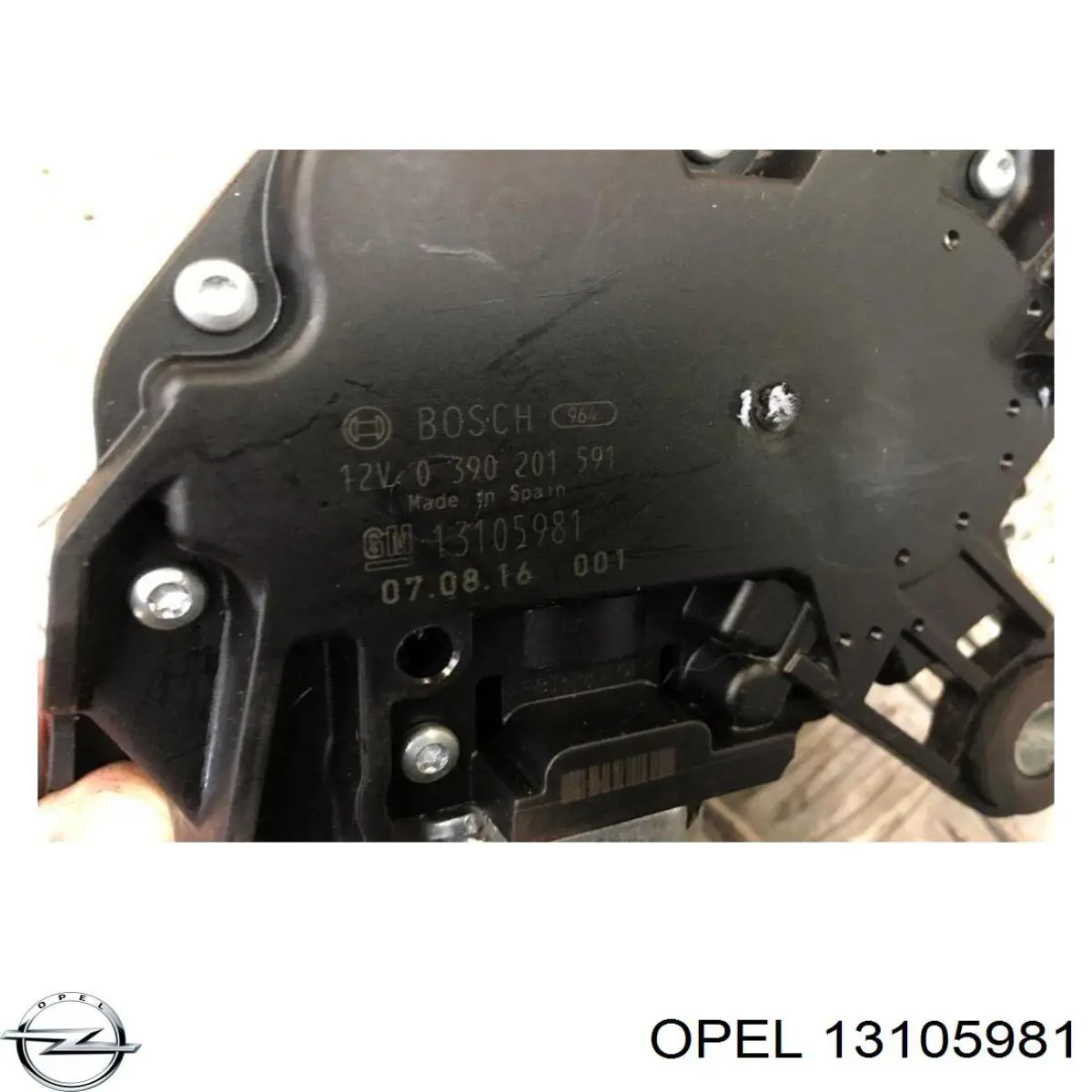 Моторчик заднього склоочисника 13105981 Opel