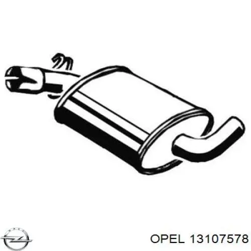 Вихлоп Opel 13107578 ціна, від 45.18 USD