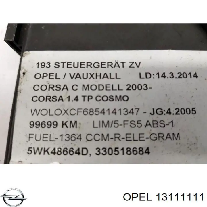 Блок комфорту Opel 13111111 ціна, від 14.06 USD