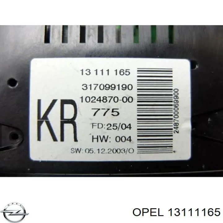 13111165 Opel 
