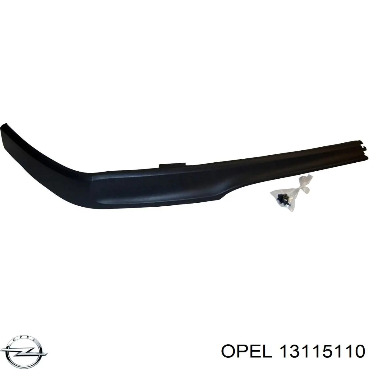 13115110 Opel Спойлер переднього бампера, лівий