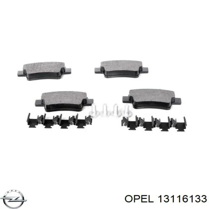 Купити 13116133 Opel Шланг гальмівний задній, лівий