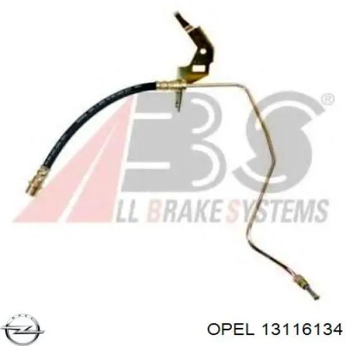 Шланг гальмівний задній, правий Opel 13116134 ціна, від 18.61 USD