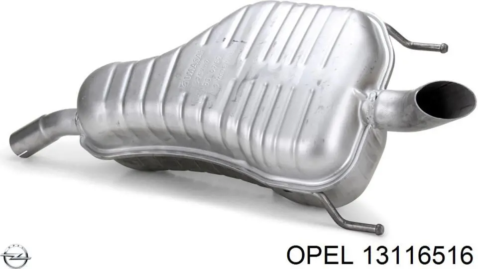 13116516 Opel глушник, задня частина