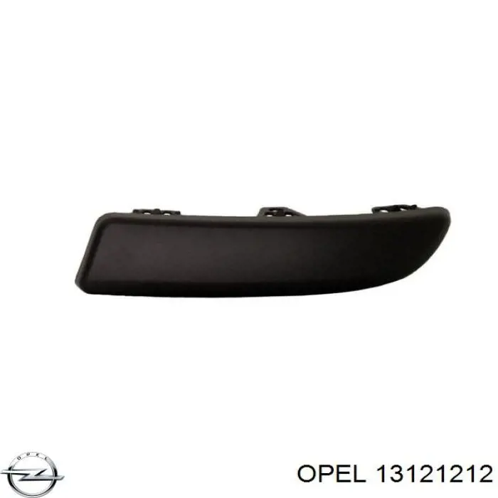13121212 Opel Молдинг заднього бампера, лівий