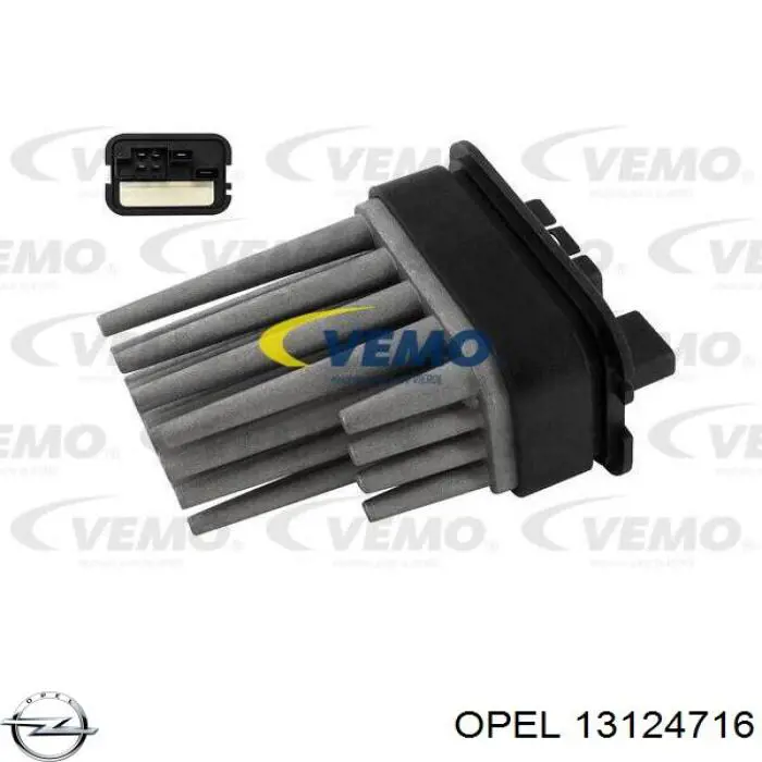Реле обігрівача Opel 13124716