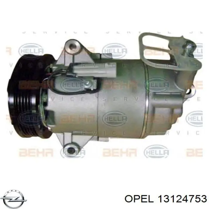 Компресор системи кондиціювання Opel 13124753 ціна, від 206.03 USD