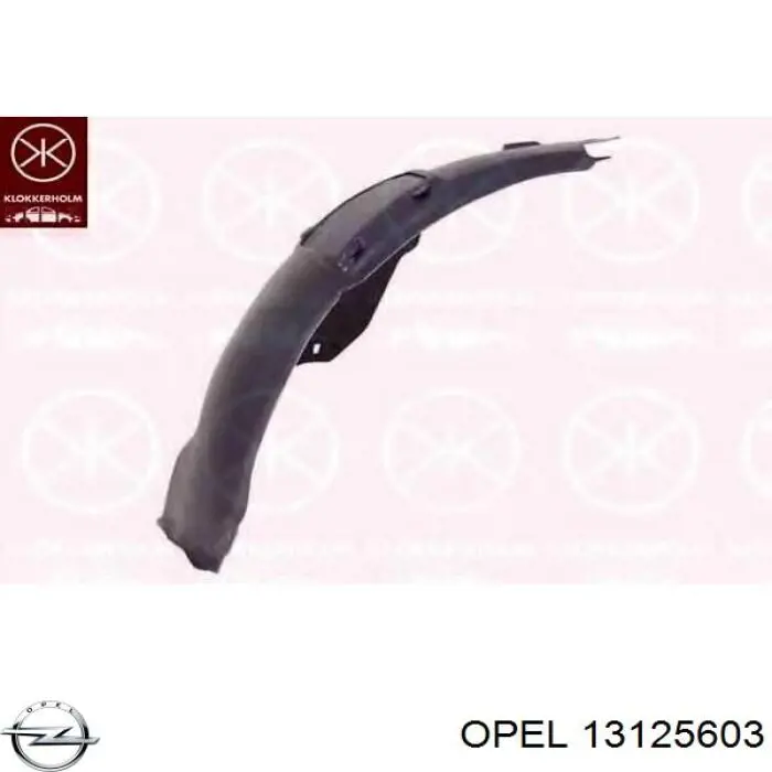 Підкрилок переднього крила, правий передній Opel 13125603 ціна, від 10.66 USD