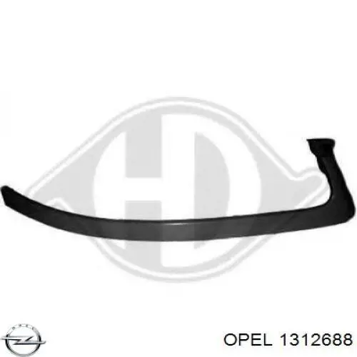1312688 Opel Вія (накладка) правої фари