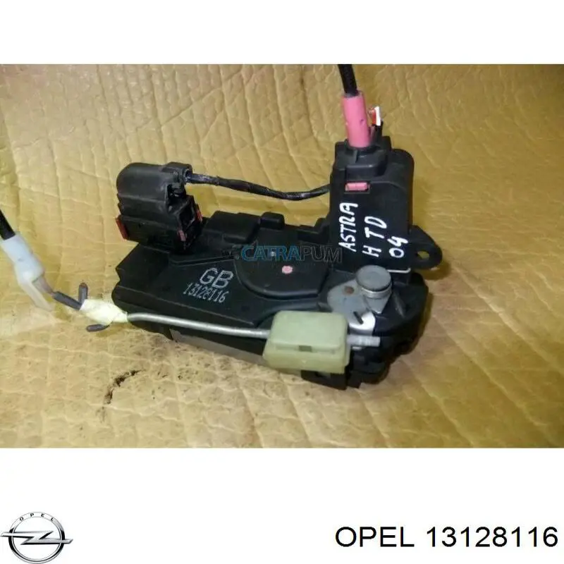 13128116 Opel Замок задньої дверї, правої