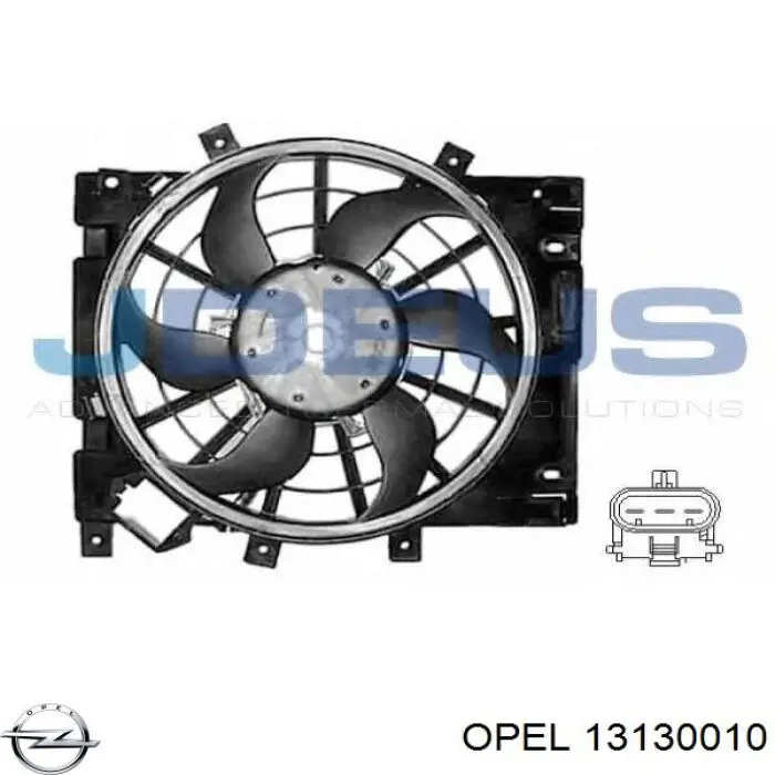 Дифузор вентилятора Opel 13130010 ціна, від 35.29 USD