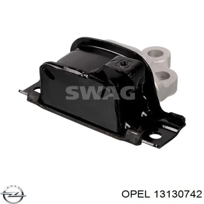 Подушка (опора) двигуна, ліва 13130742 Opel