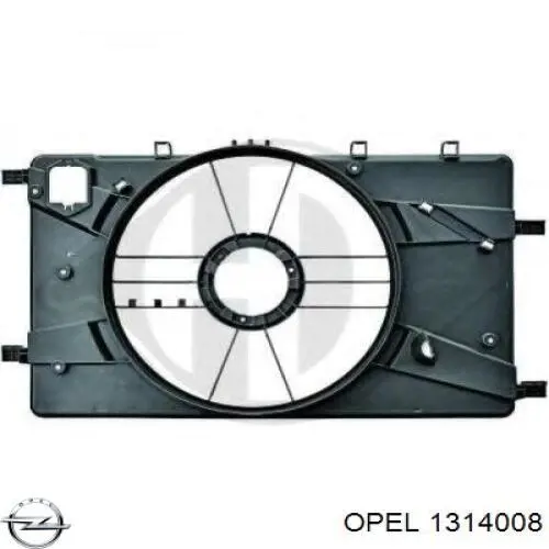 Купити 1314008 Opel Дифузор вентилятора