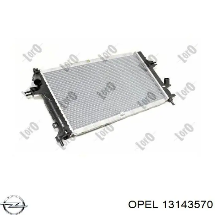 Радіатор 13143570 Opel