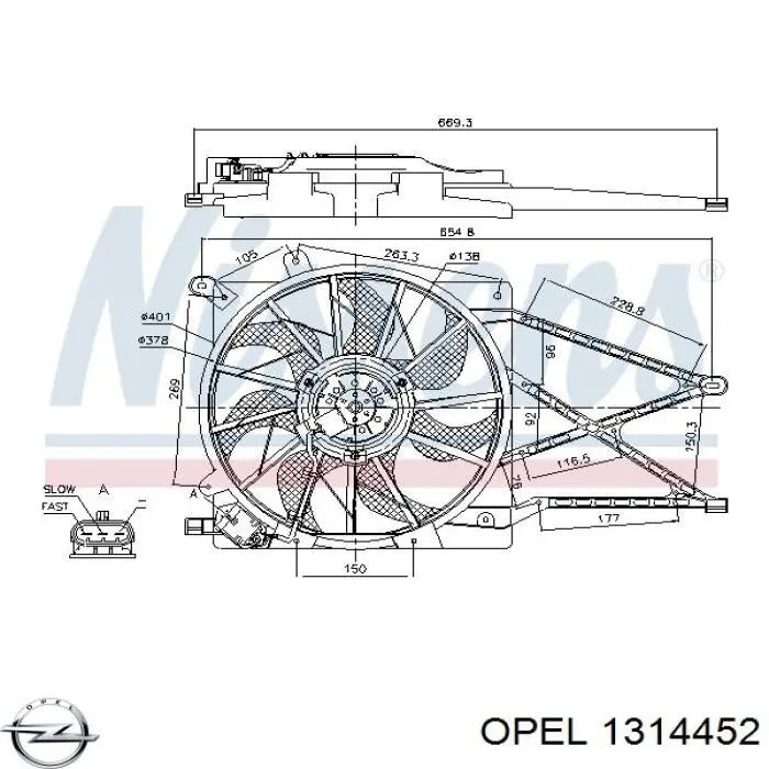 90570737 Opel Облицювання рамки радіатора