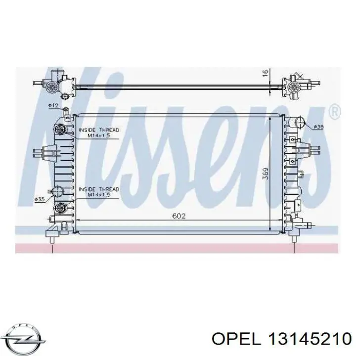 Радіатор основний Opel 13145210 ціна, від 67.57 USD