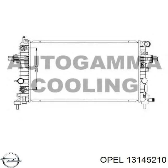 13145210 Opel радіатор охолодження двигуна