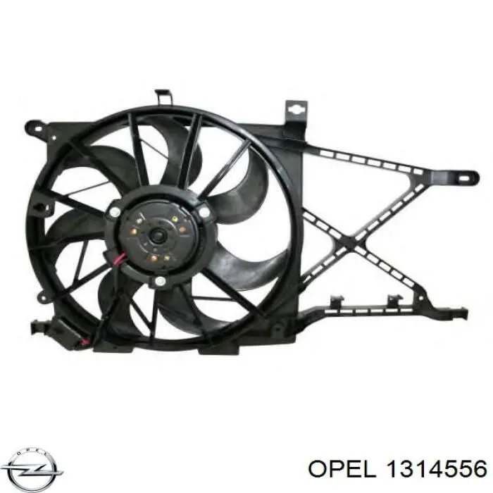 Купити 1314556 Opel Дифузор вентилятора