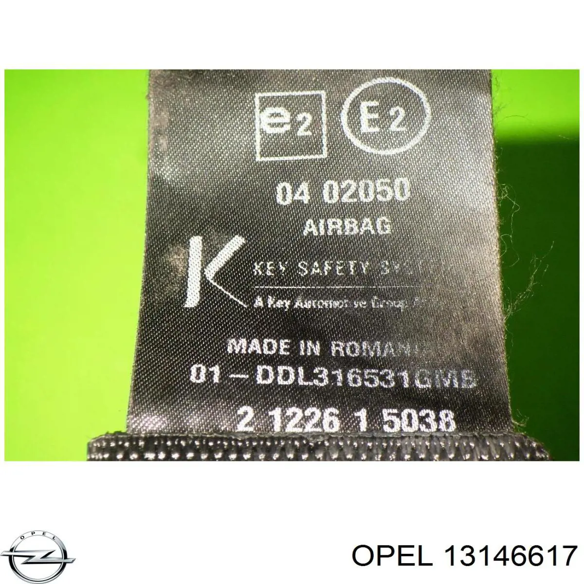 Пасок безпеки передній лівий Opel 13146617 ціна, від 0.65 USD