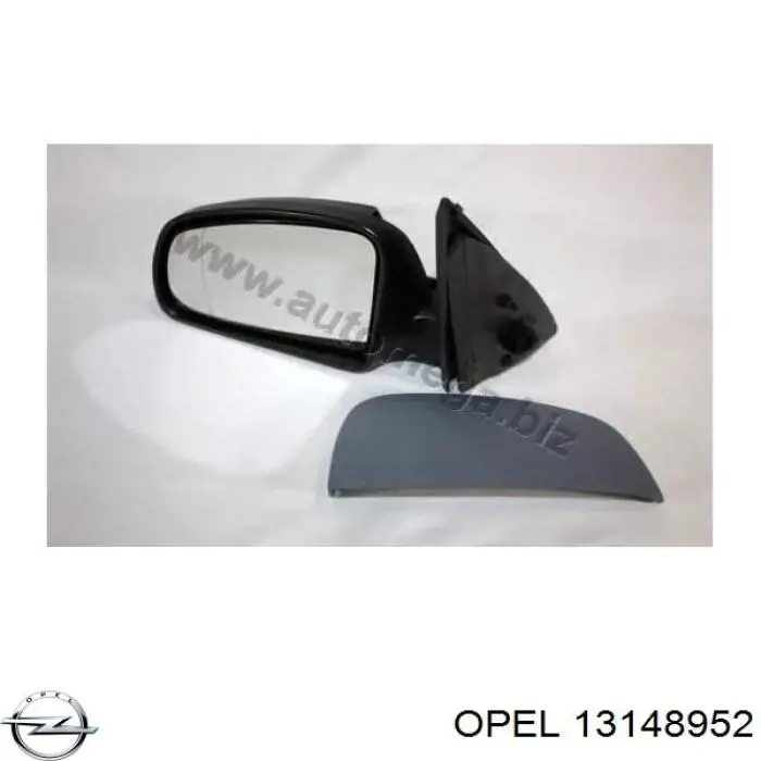 13148952 Opel дзеркало заднього виду, ліве