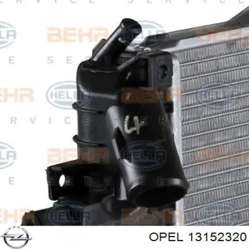 13152320 Opel Радіатор охолодження двигуна