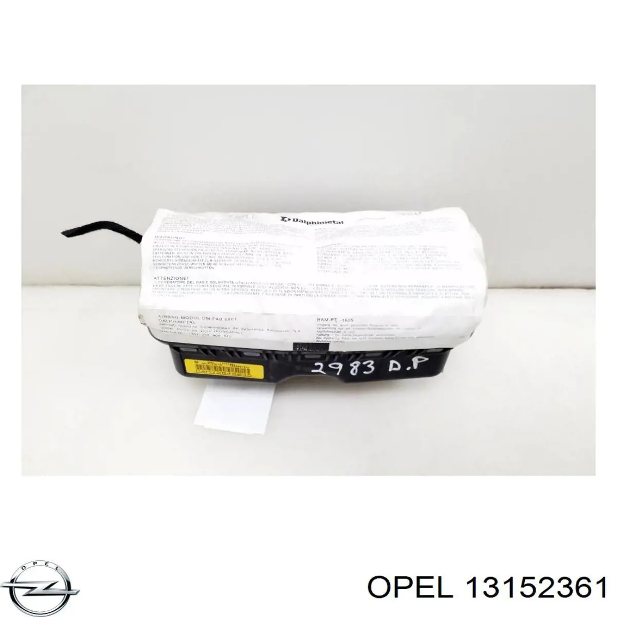 Купити 13152361 Opel Установка подушки безпеки пасажира