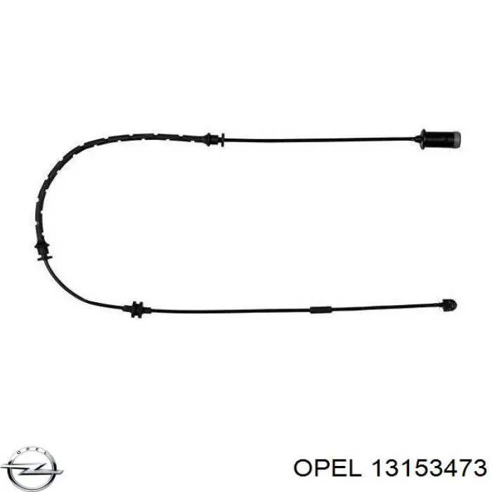 13153473 Opel датчик зносу гальмівних колодок, передній
