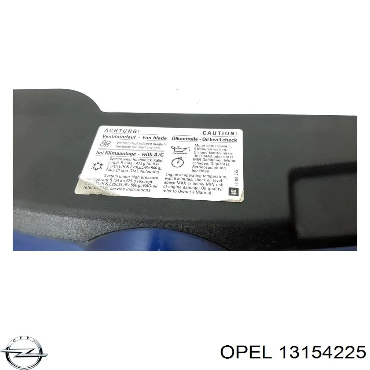 Облицювання радіатора Opel 13154225 ціна, від 112.49 USD