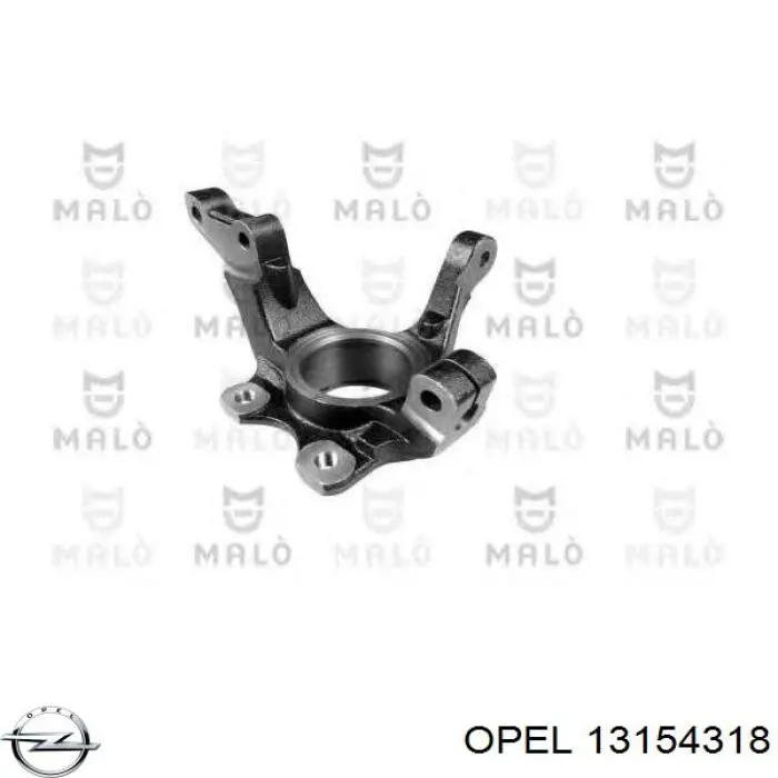 13154318 Opel Цапфа - поворотний кулак передній, правий