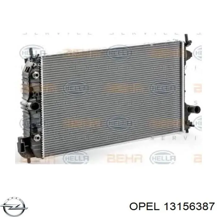 Радіатор основний Opel 13156387 ціна, від 113.76 USD