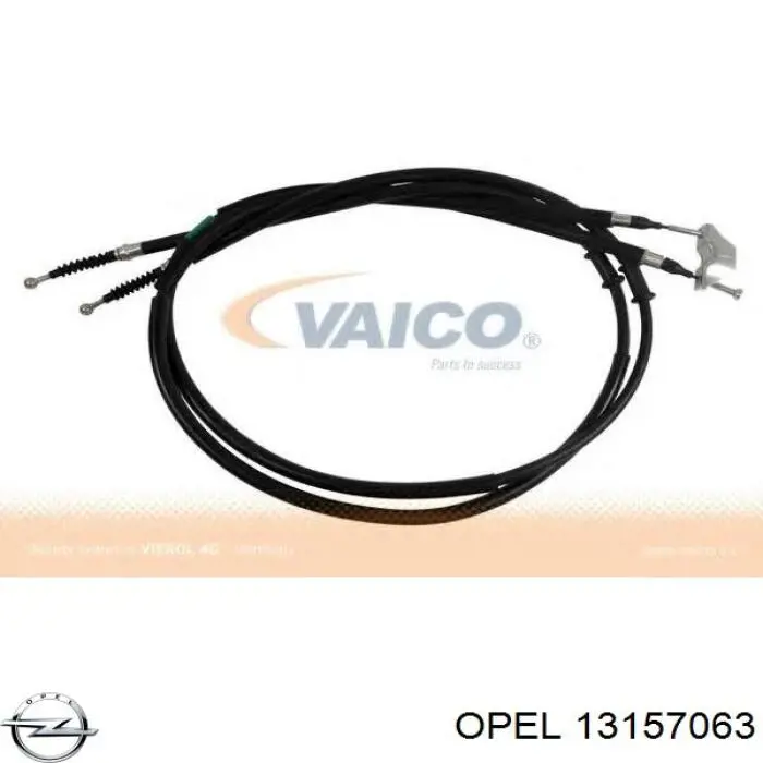 Трос ручного гальма задній, правий/лівий Opel 13157063 ціна, від 22.31 USD