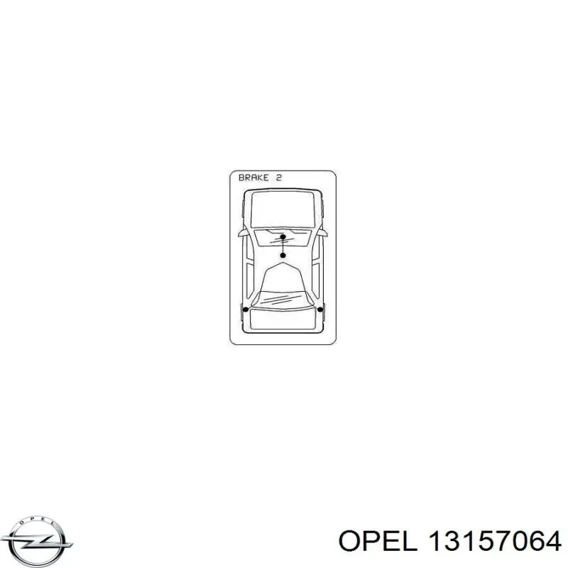 Гальмо стоянкове Opel 13157064