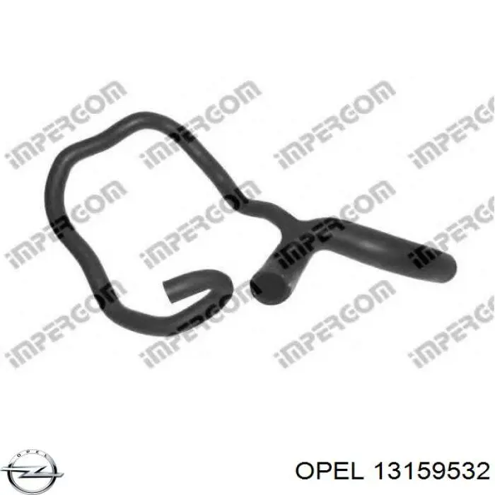 Шланг/патрубок радіатора охолодження, нижній Opel 13159532 ціна, від 35.77 USD